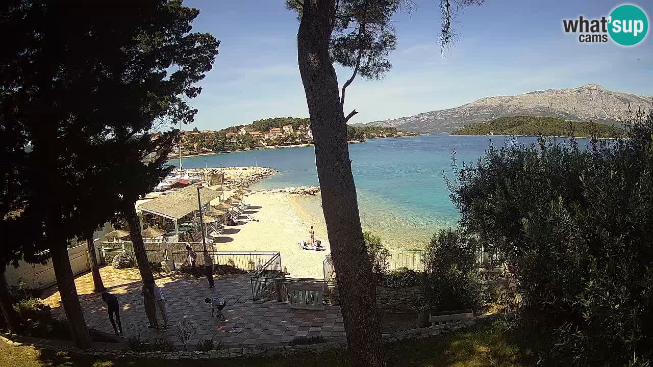 Webcam live Lumbarda – Plage Prvi Žal – Korčula