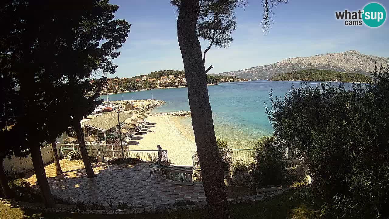 Livecam Lumbarda – Spiaggia Prvi Žal – Korčula