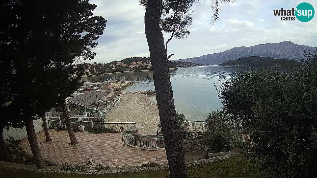 Webcam live Lumbarda – Plage Prvi Žal – Korčula