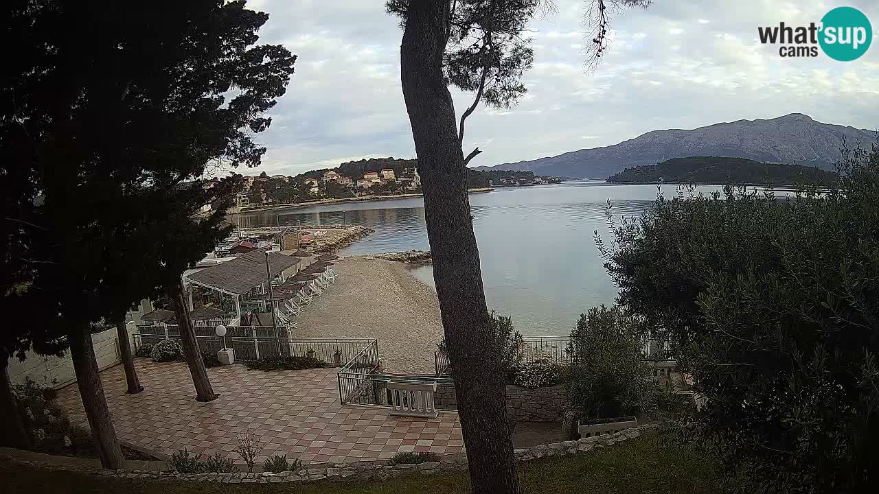 Webcam live Lumbarda – Plage Prvi Žal – Korčula