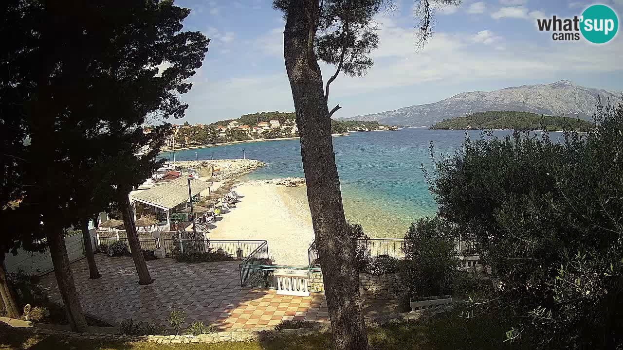 Livecam Lumbarda – Spiaggia Prvi Žal – Korčula