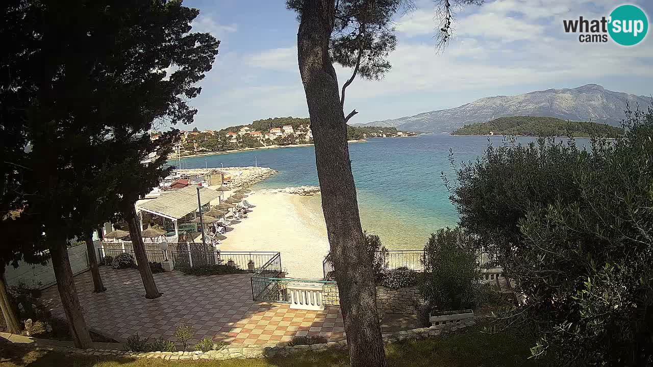 Livecam Lumbarda – Spiaggia Prvi Žal – Korčula