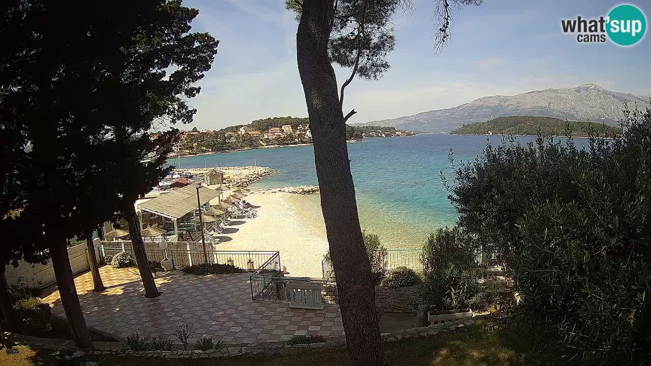 Livecam Lumbarda – Spiaggia Prvi Žal – Korčula