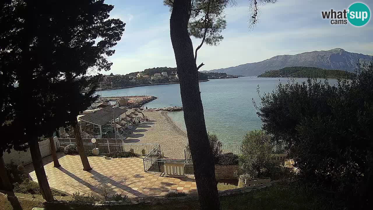 Livecam Lumbarda – Spiaggia Prvi Žal – Korčula