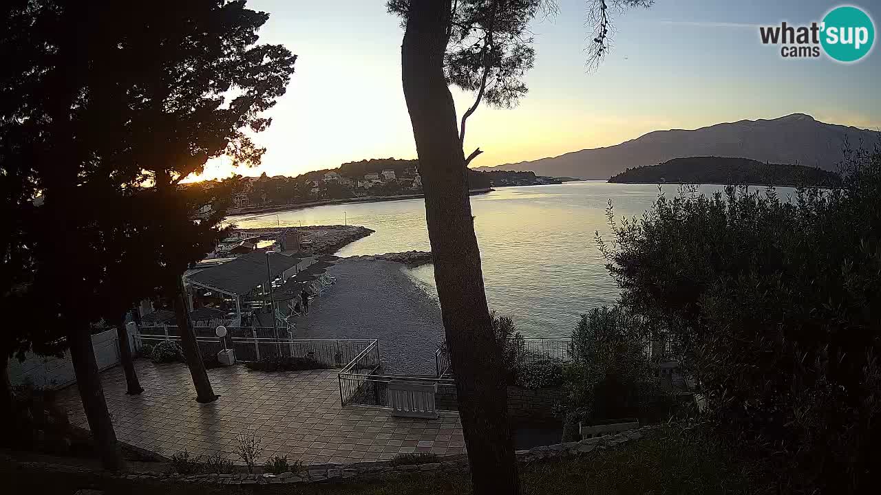 Webcam live Lumbarda – Plage Prvi Žal – Korčula