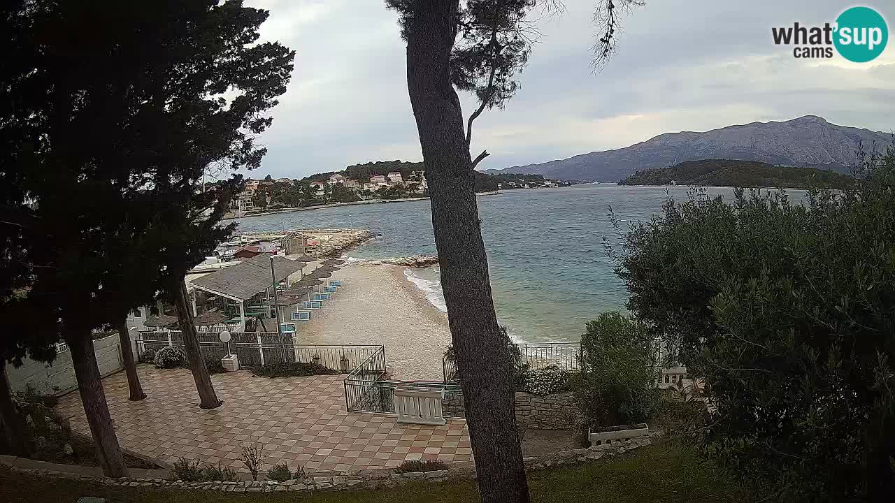 Webcam live Lumbarda – Plage Prvi Žal – Korčula