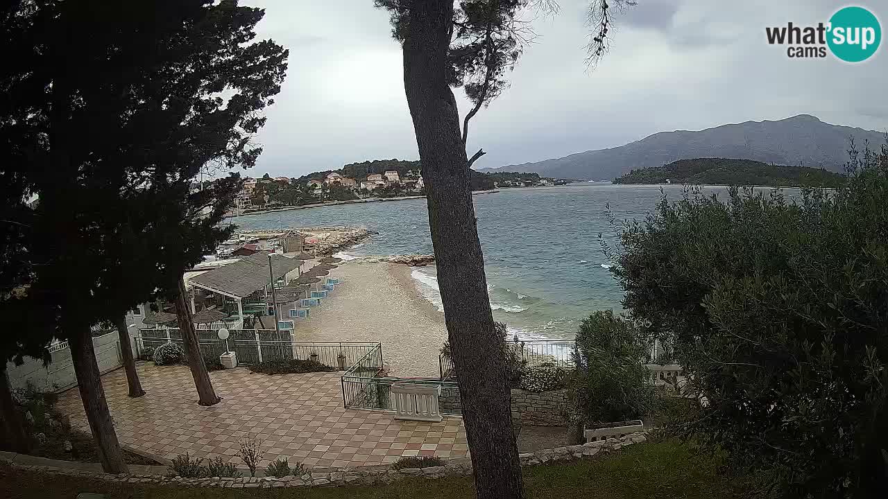 Webcam live Lumbarda – Plage Prvi Žal – Korčula