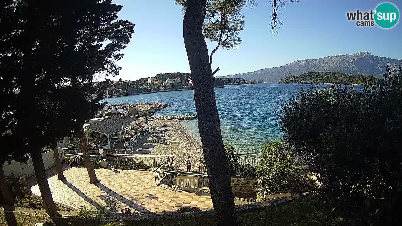 Web kamera Lumbarda – Plaža Prvi Žal – Korčula