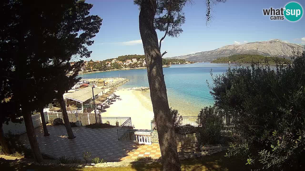 Web kamera Lumbarda – Plaža Prvi Žal – Korčula