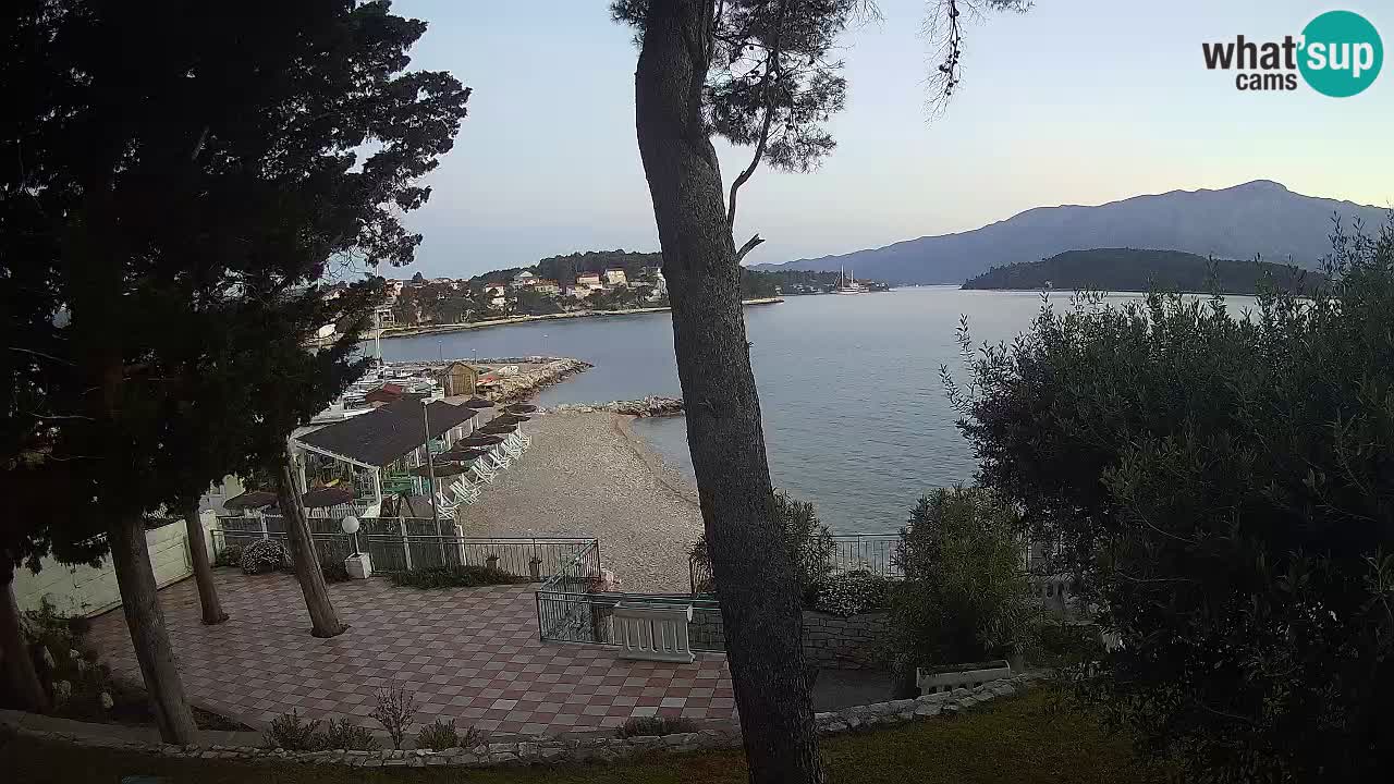 Spletna kamera Lumbarda – Plaža Prvi Žal – Korčula