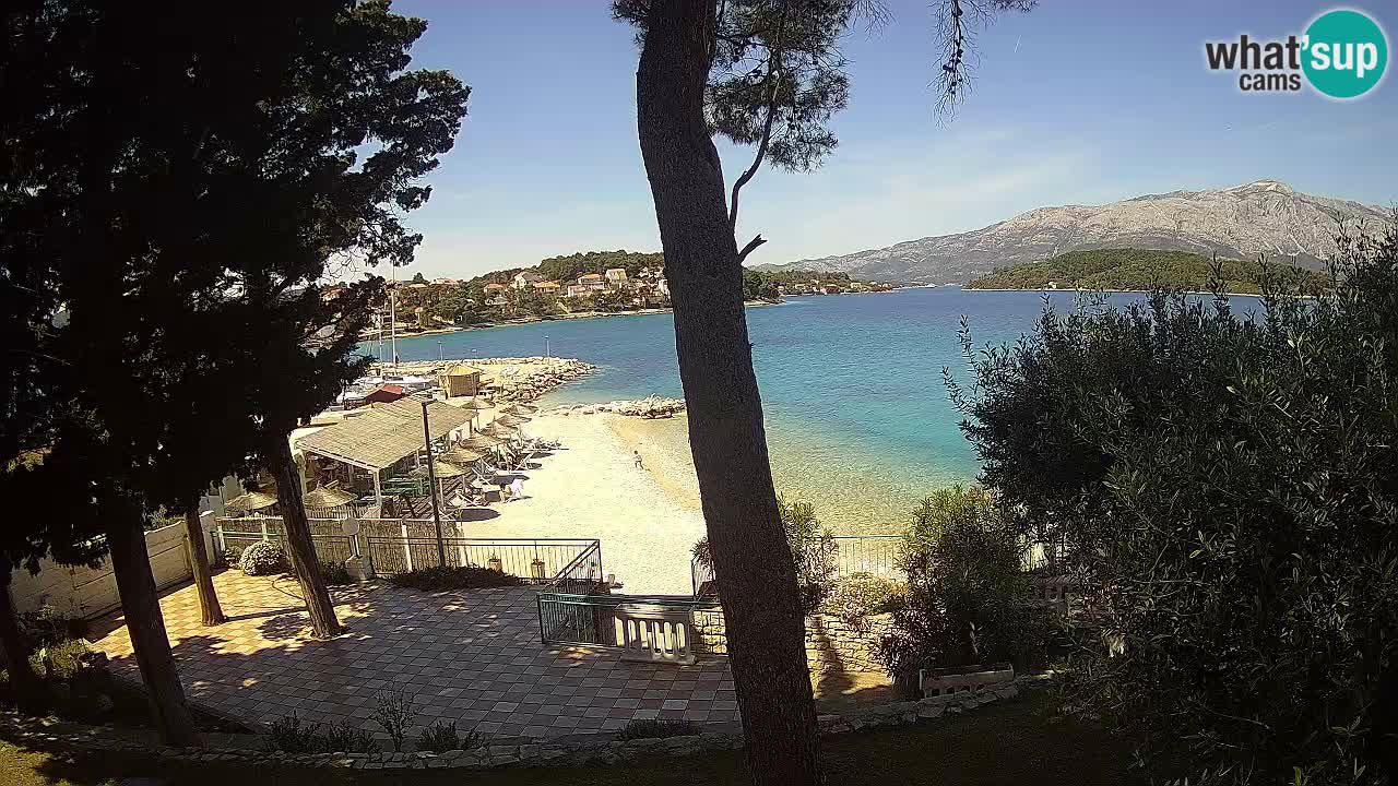 Webcam live Lumbarda – Plage Prvi Žal – Korčula