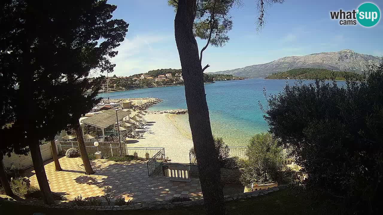 Webcam live Lumbarda – Plage Prvi Žal – Korčula