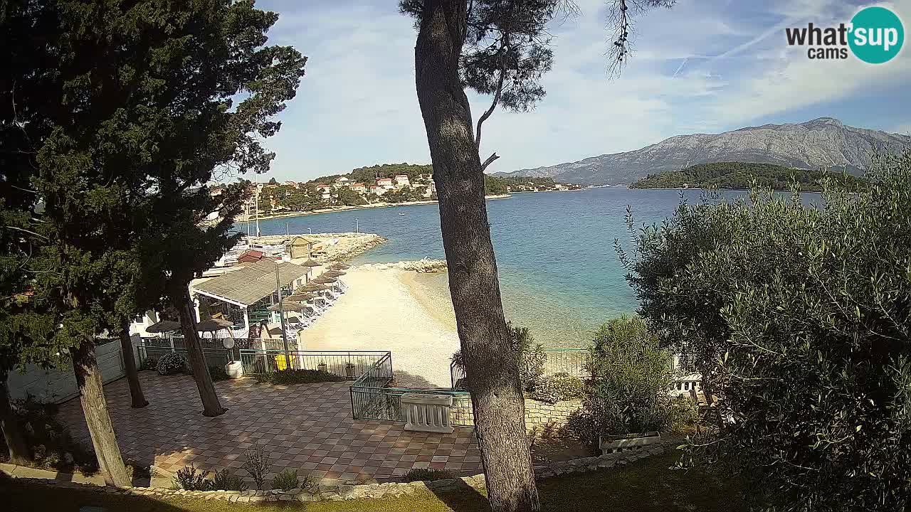Webcam live Lumbarda – Plage Prvi Žal – Korčula