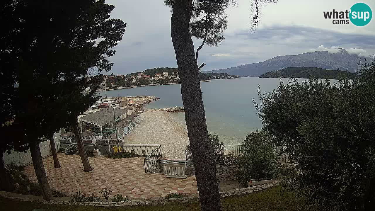 Webcam live Lumbarda – Plage Prvi Žal – Korčula