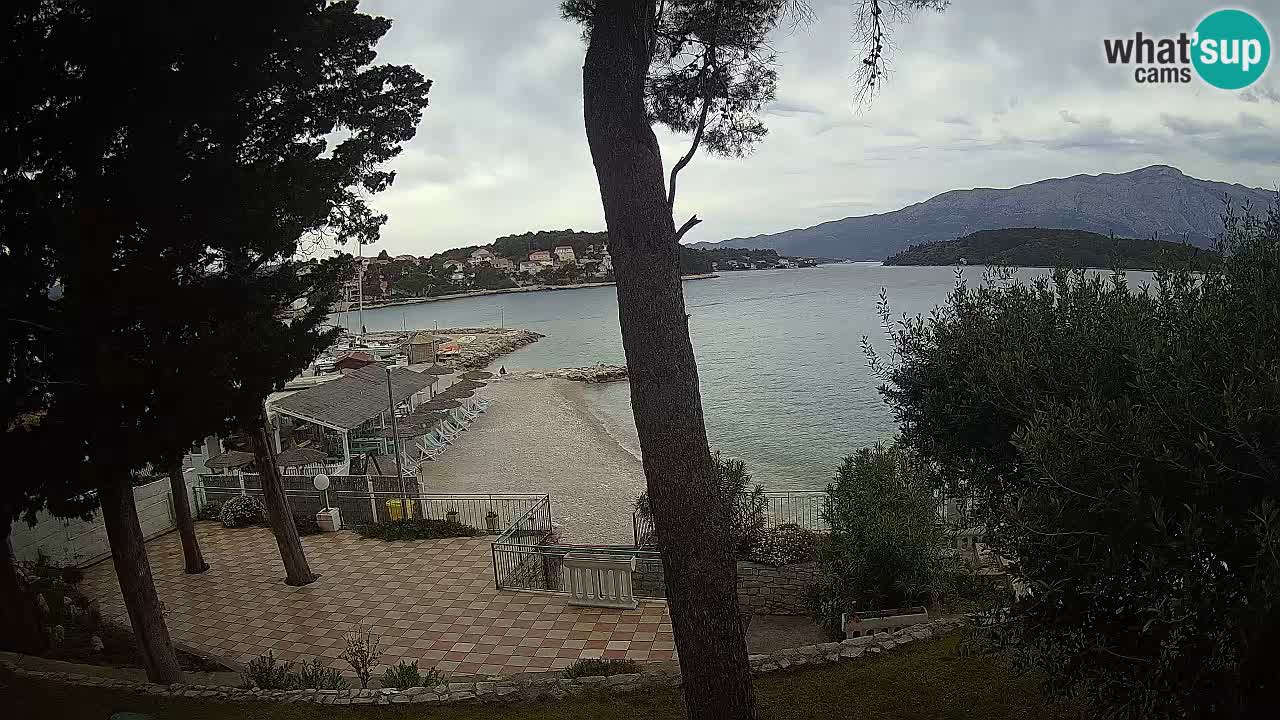 Webcam live Lumbarda – Plage Prvi Žal – Korčula