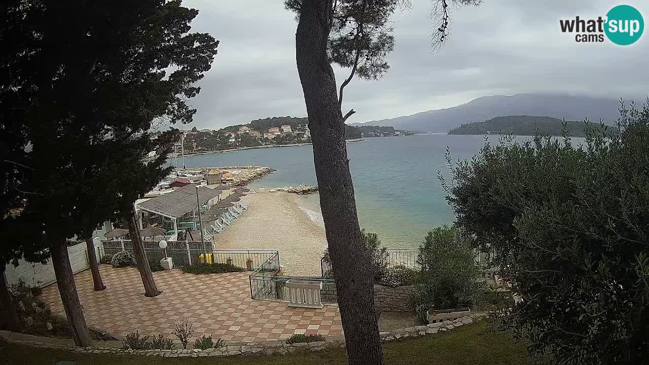 Webcam live Lumbarda – Plage Prvi Žal – Korčula