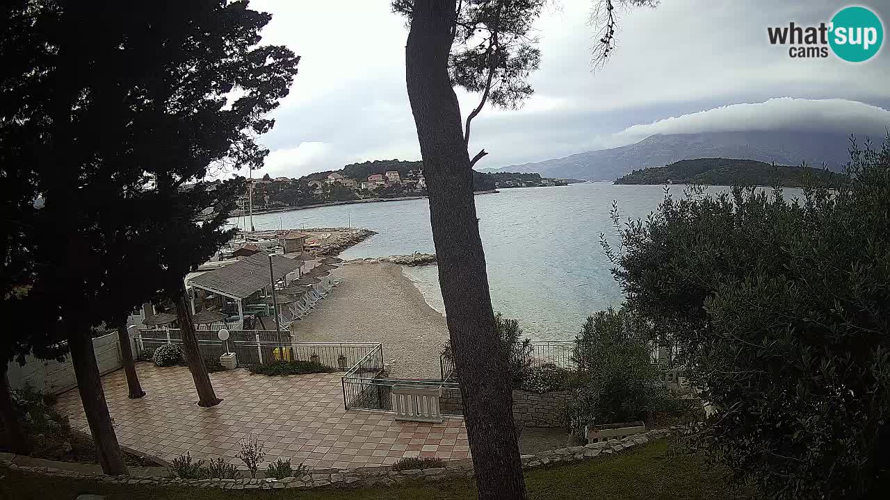 Camera en vivo Lumbarda – Playa Prvi Žal – Korčula