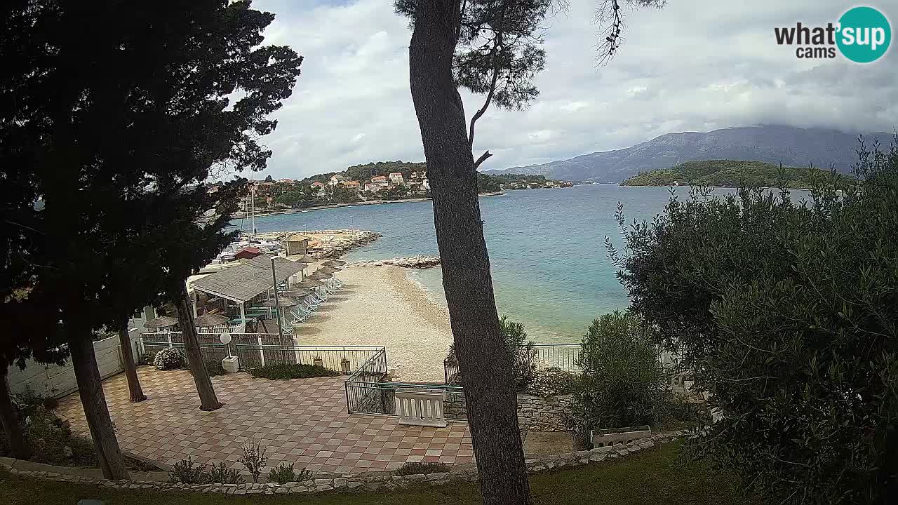 Camera en vivo Lumbarda – Playa Prvi Žal – Korčula