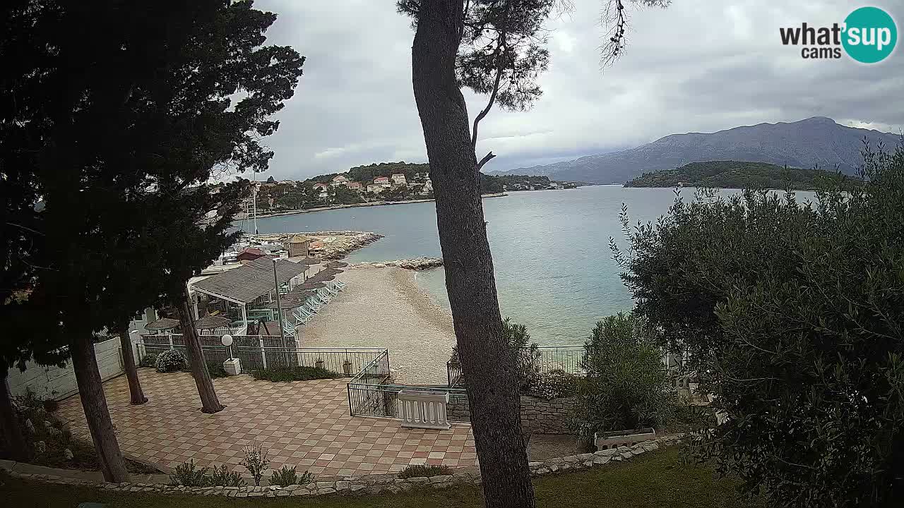 Web kamera Lumbarda – Plaža Prvi Žal – Korčula
