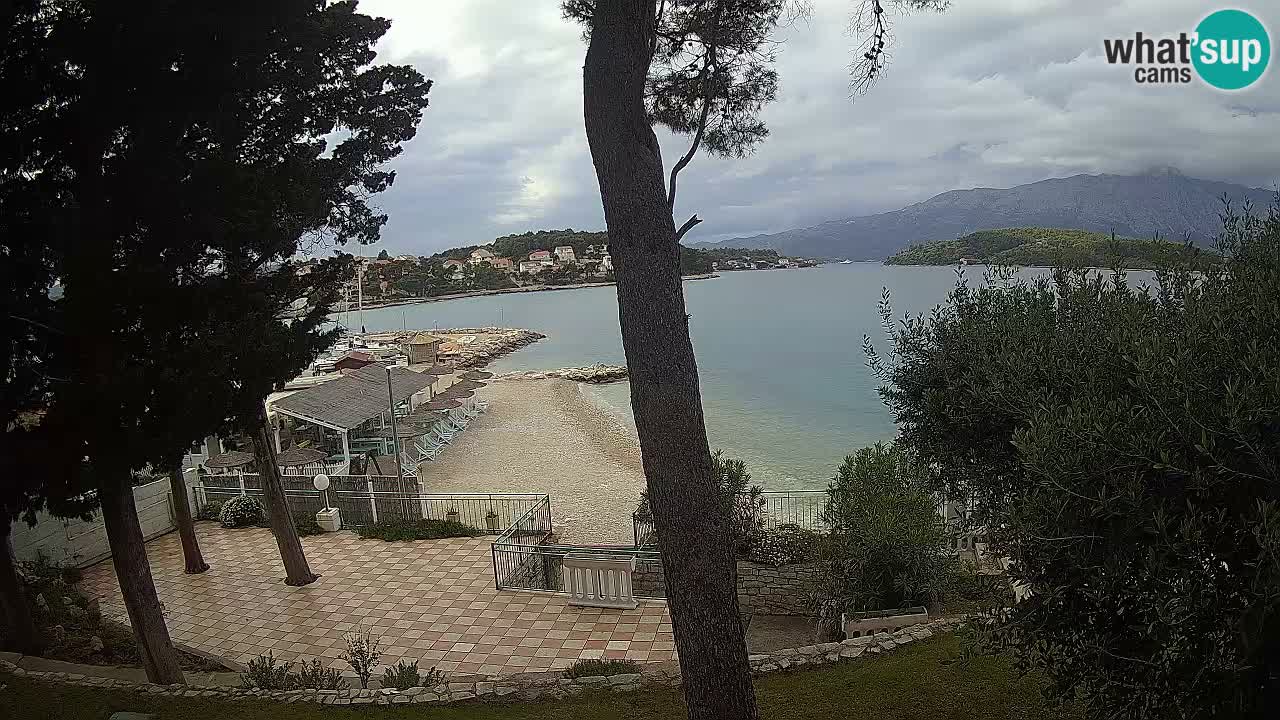 Web kamera Lumbarda – Plaža Prvi Žal – Korčula
