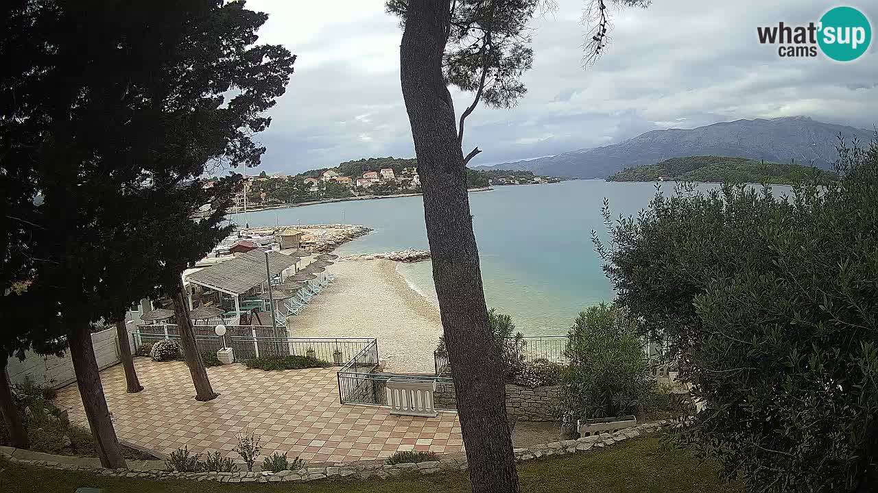 Web kamera Lumbarda – Plaža Prvi Žal – Korčula