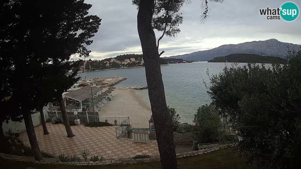 Spletna kamera Lumbarda – Plaža Prvi Žal – Korčula