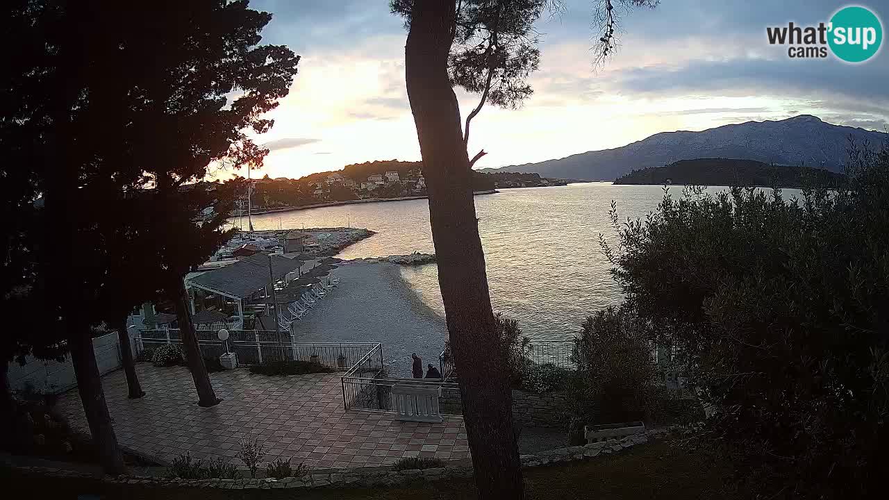 Livecam Lumbarda – Spiaggia Prvi Žal – Korčula