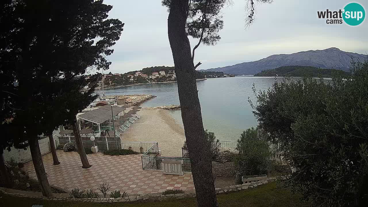 Livecam Lumbarda – Spiaggia Prvi Žal – Korčula