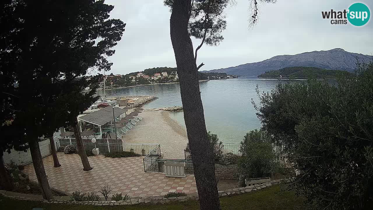 Webcam live Lumbarda – Plage Prvi Žal – Korčula