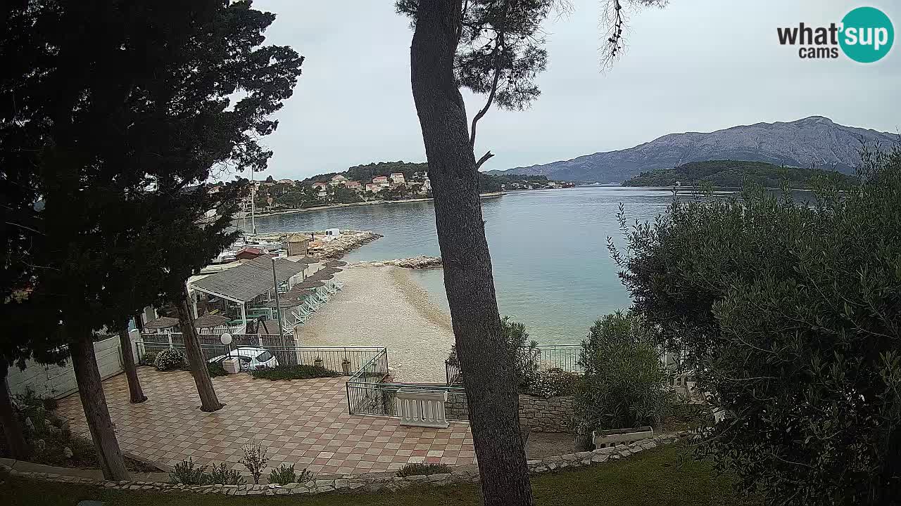 Spletna kamera Lumbarda – Plaža Prvi Žal – Korčula