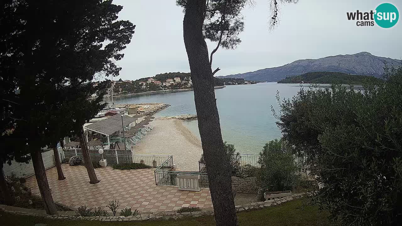 Webcam live Lumbarda – Plage Prvi Žal – Korčula