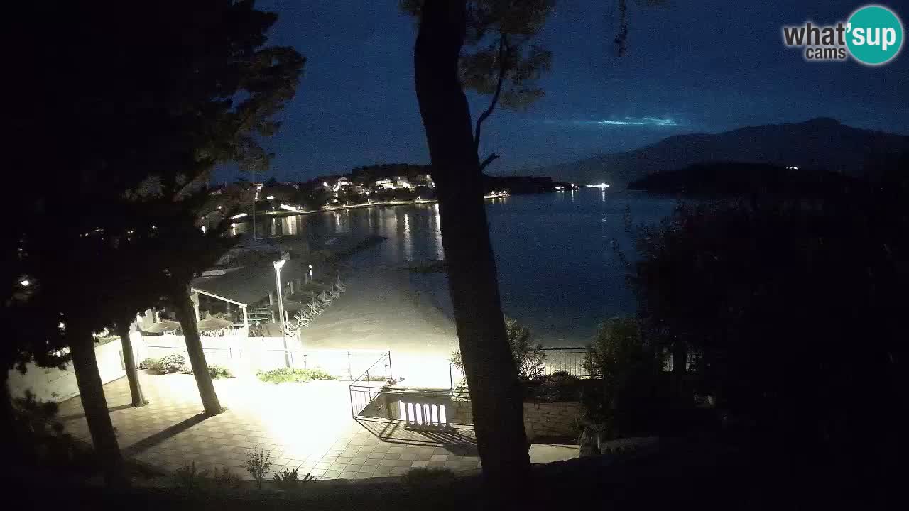 Spletna kamera Lumbarda – Plaža Prvi Žal – Korčula