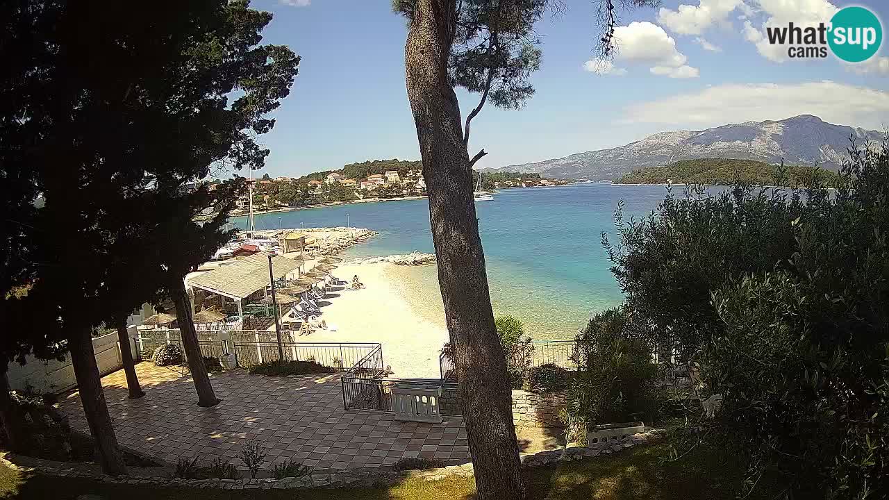Webcam live Lumbarda – Plage Prvi Žal – Korčula