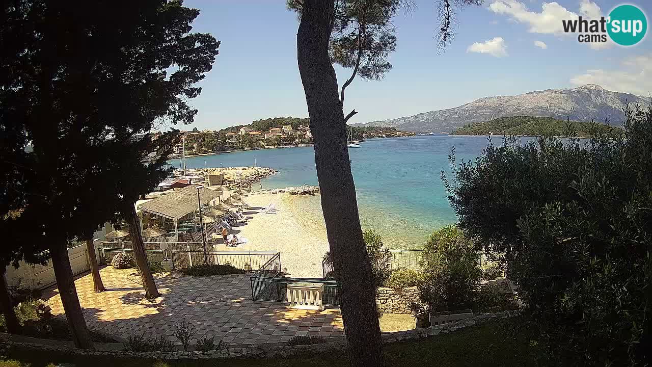 Webcam live Lumbarda – Plage Prvi Žal – Korčula