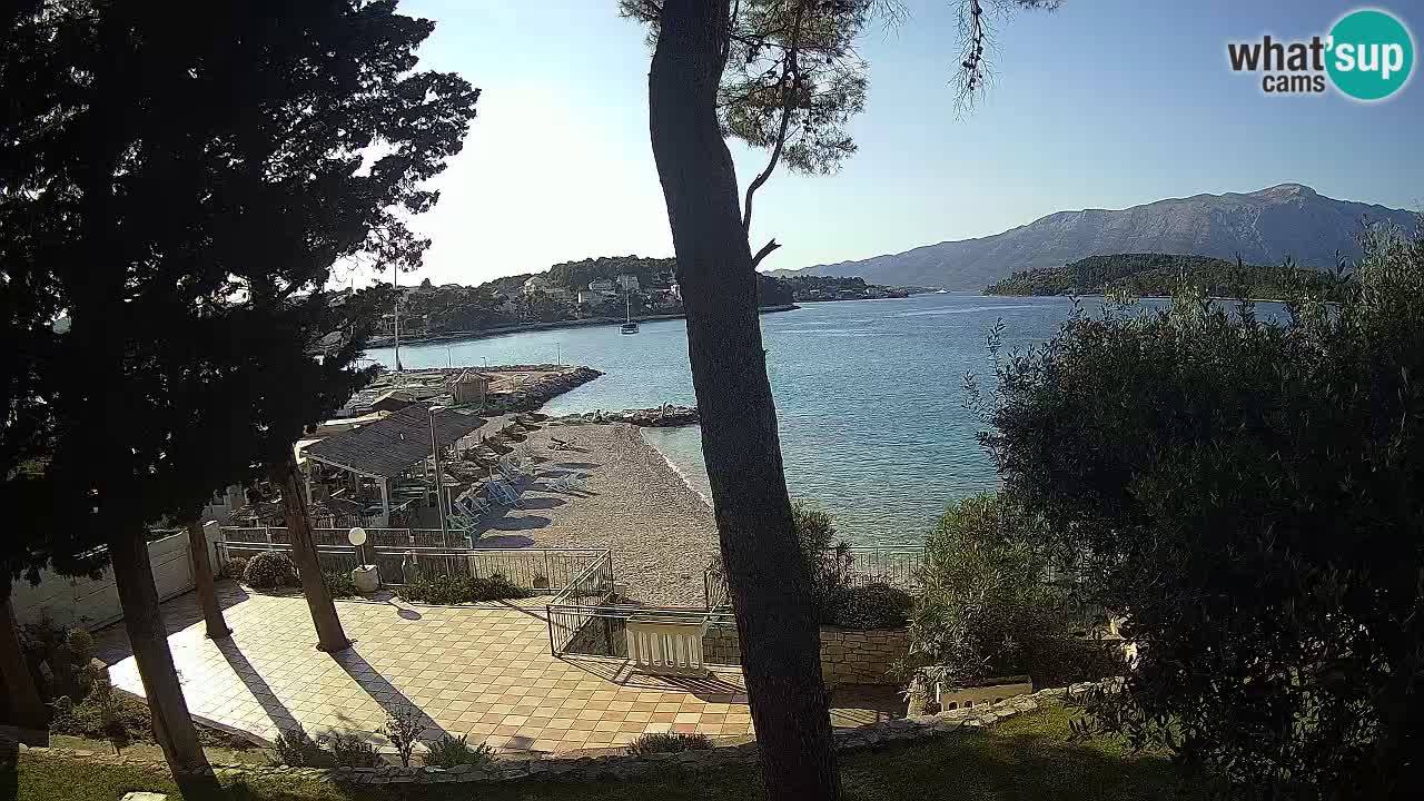 Livecam Lumbarda – Spiaggia Prvi Žal – Korčula