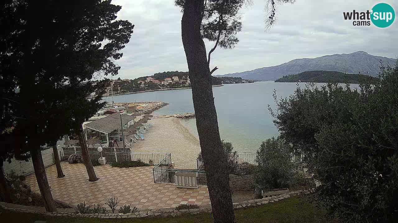 Livecam Lumbarda – Spiaggia Prvi Žal – Korčula