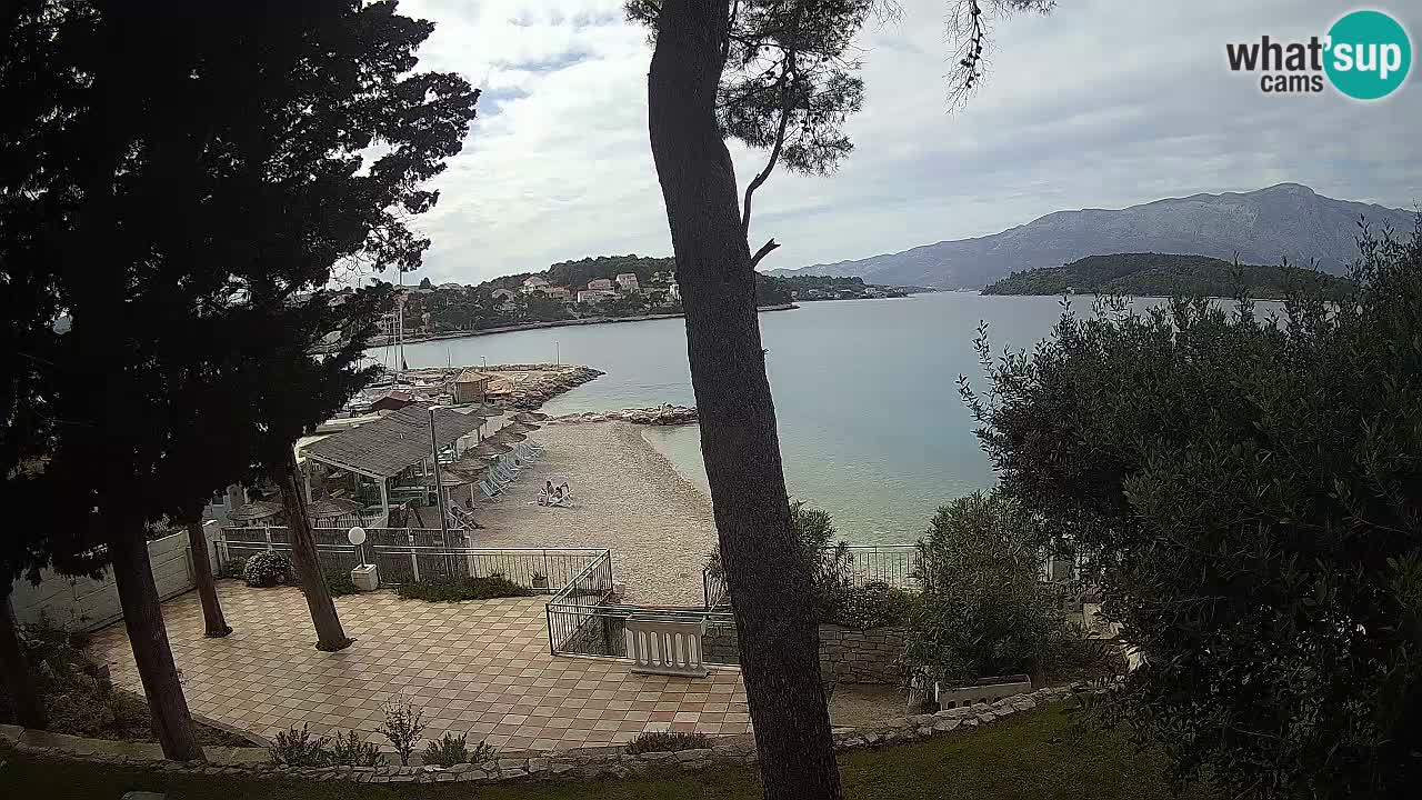 Webcam live Lumbarda – Plage Prvi Žal – Korčula