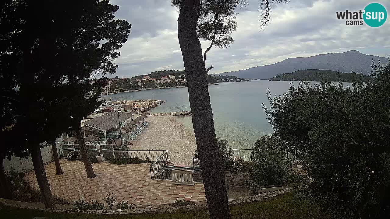Webcam live Lumbarda – Plage Prvi Žal – Korčula