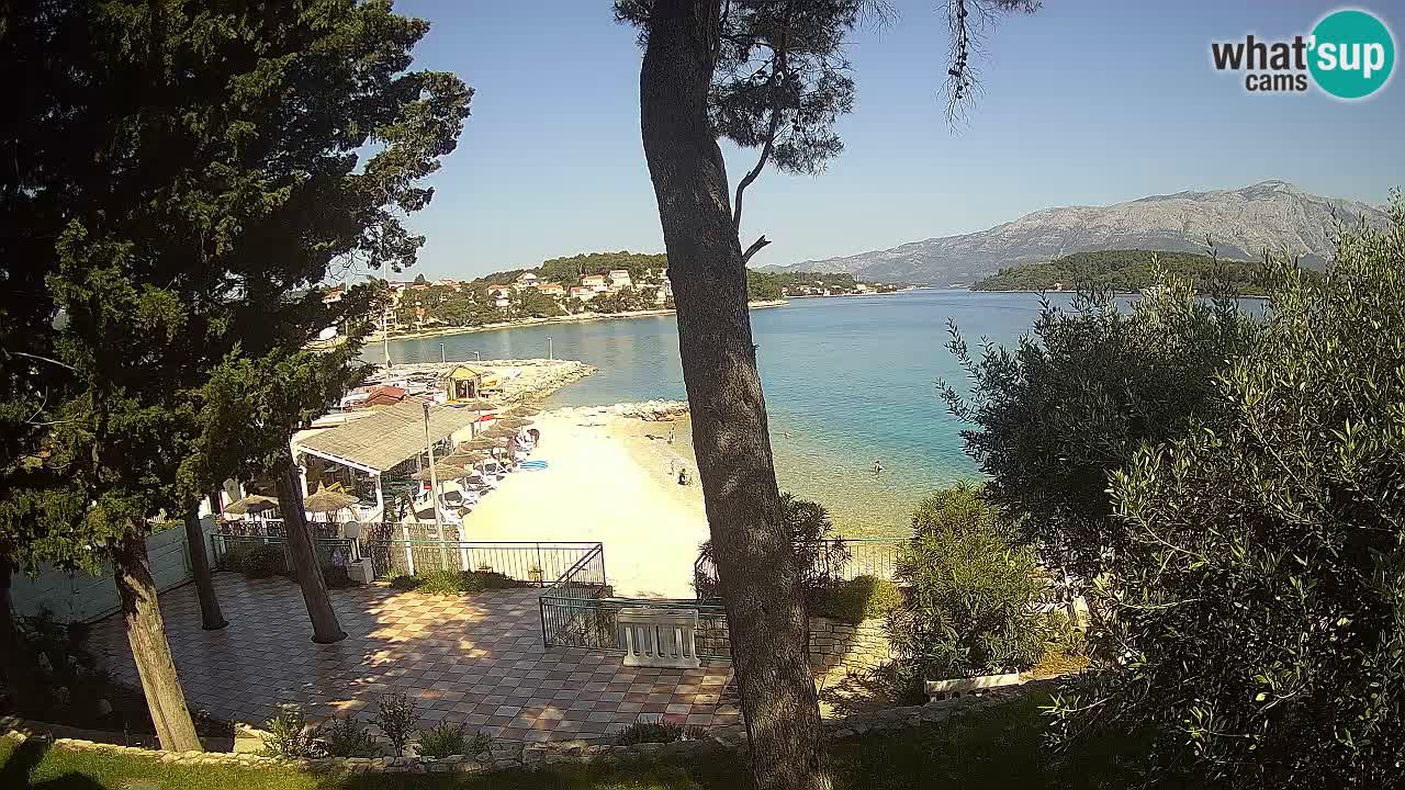 Livecam Lumbarda – Spiaggia Prvi Žal – Korčula