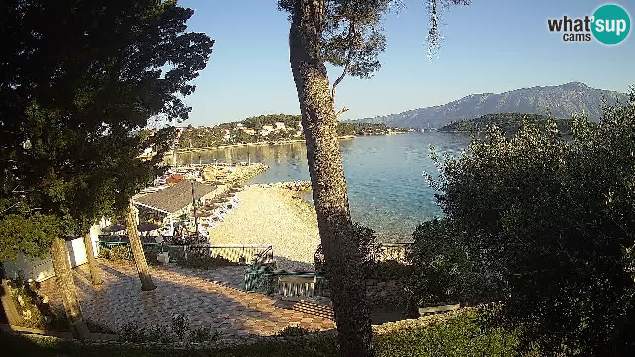 Web kamera Lumbarda – Plaža Prvi Žal – Korčula