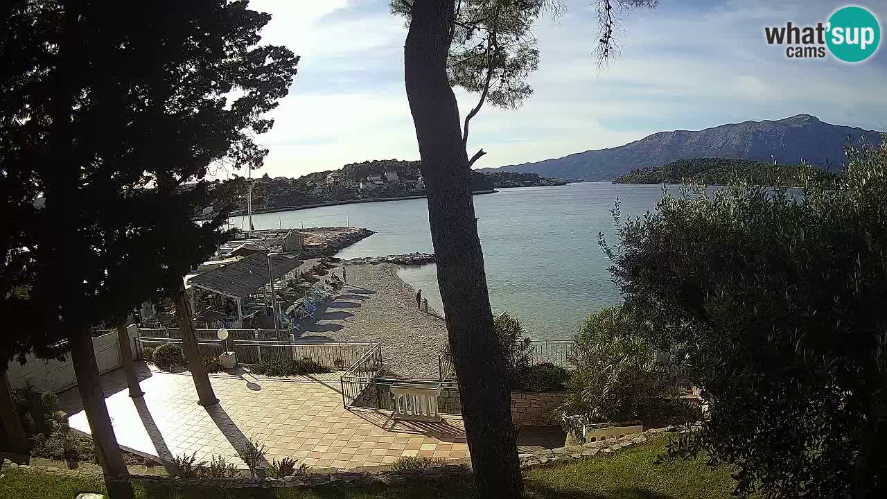 Spletna kamera Lumbarda – Plaža Prvi Žal – Korčula