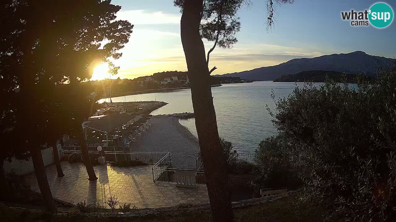 Web kamera Lumbarda – Plaža Prvi Žal – Korčula