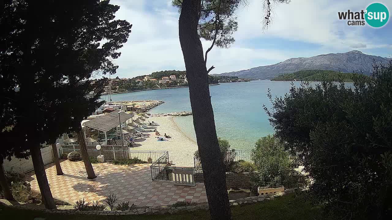 Spletna kamera Lumbarda – Plaža Prvi Žal – Korčula