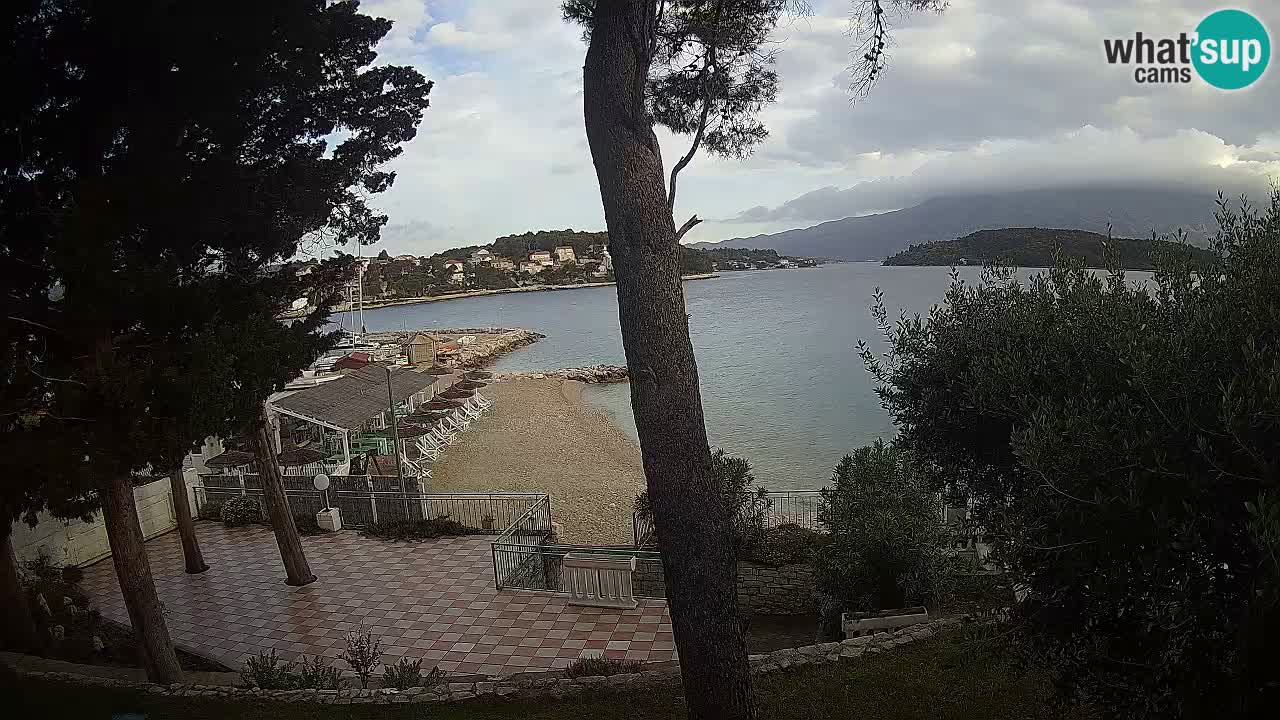 Spletna kamera Lumbarda – Plaža Prvi Žal – Korčula
