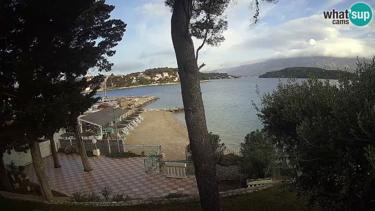 Webcam live Lumbarda – Plage Prvi Žal – Korčula