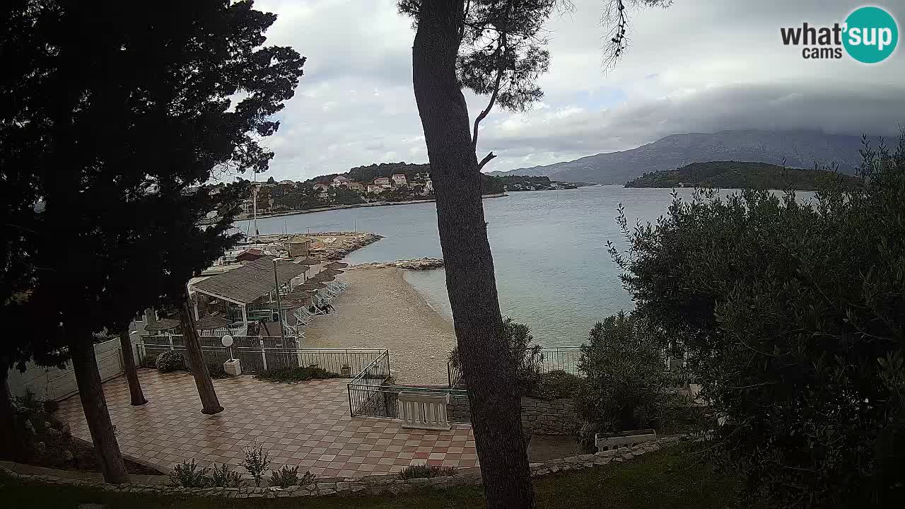 Livecam Lumbarda – Spiaggia Prvi Žal – Korčula