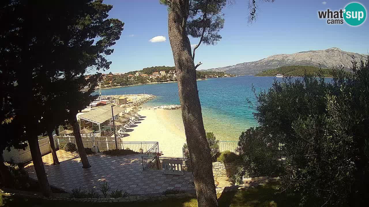 Livecam Lumbarda – Spiaggia Prvi Žal – Korčula