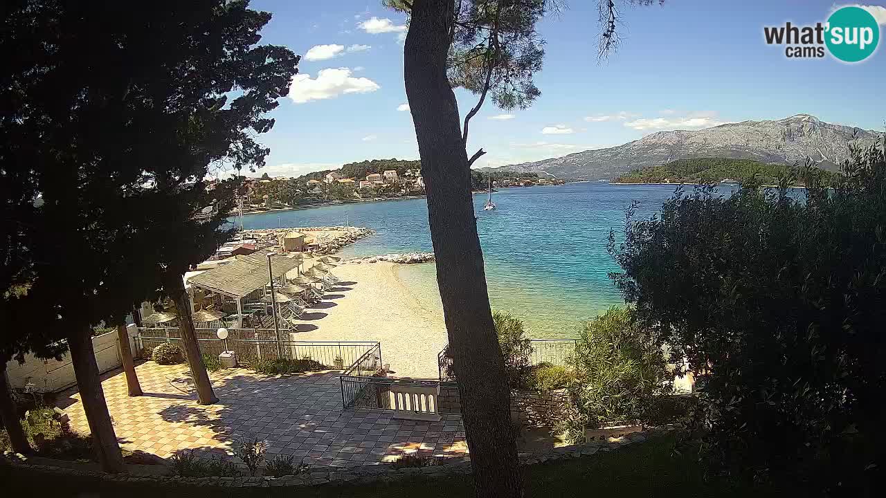 Webcam Lumbarda – Prvi Žal beach – Korčula