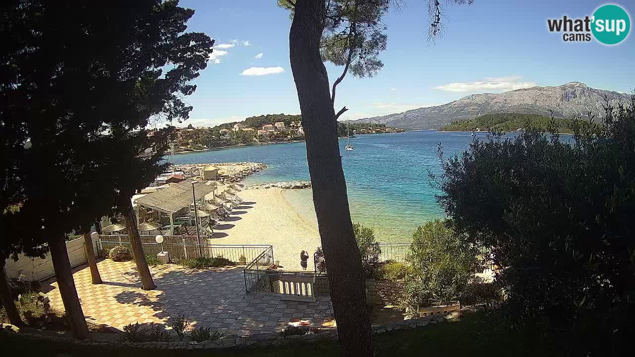 Webcam live Lumbarda – Plage Prvi Žal – Korčula