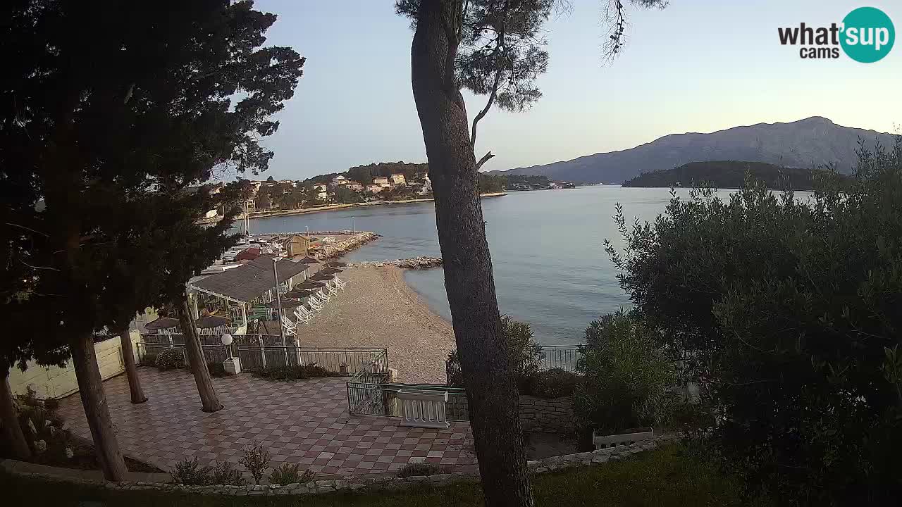 Web kamera Lumbarda – Plaža Prvi Žal – Korčula